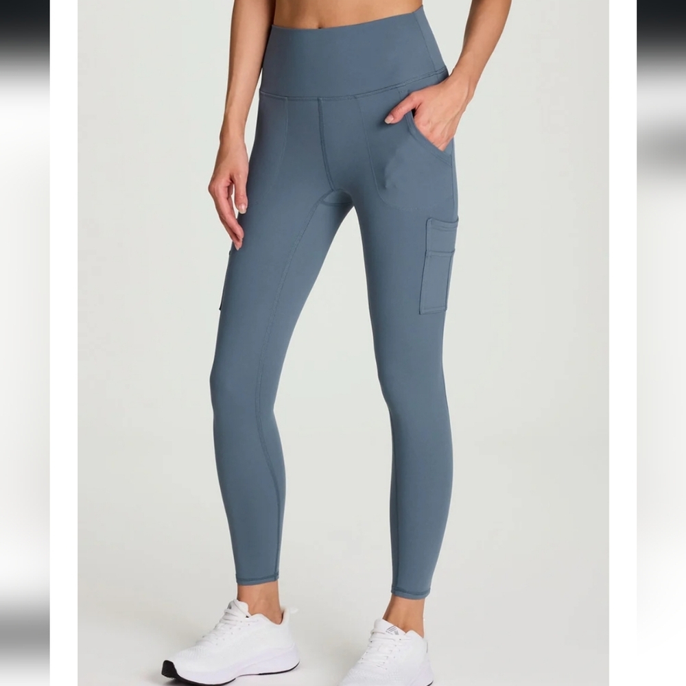 Avalanche Steel Blue Fleece Lined Leggings Size XS